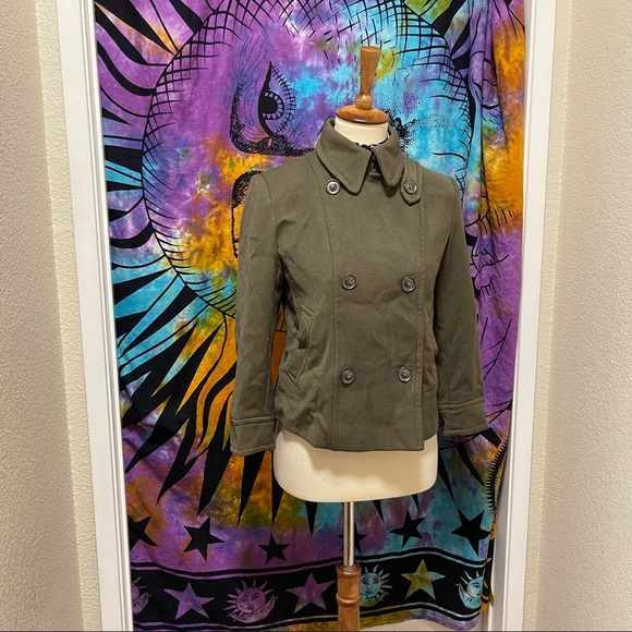 🌈 Lovely modern button pea coat - Picture 4 of 13